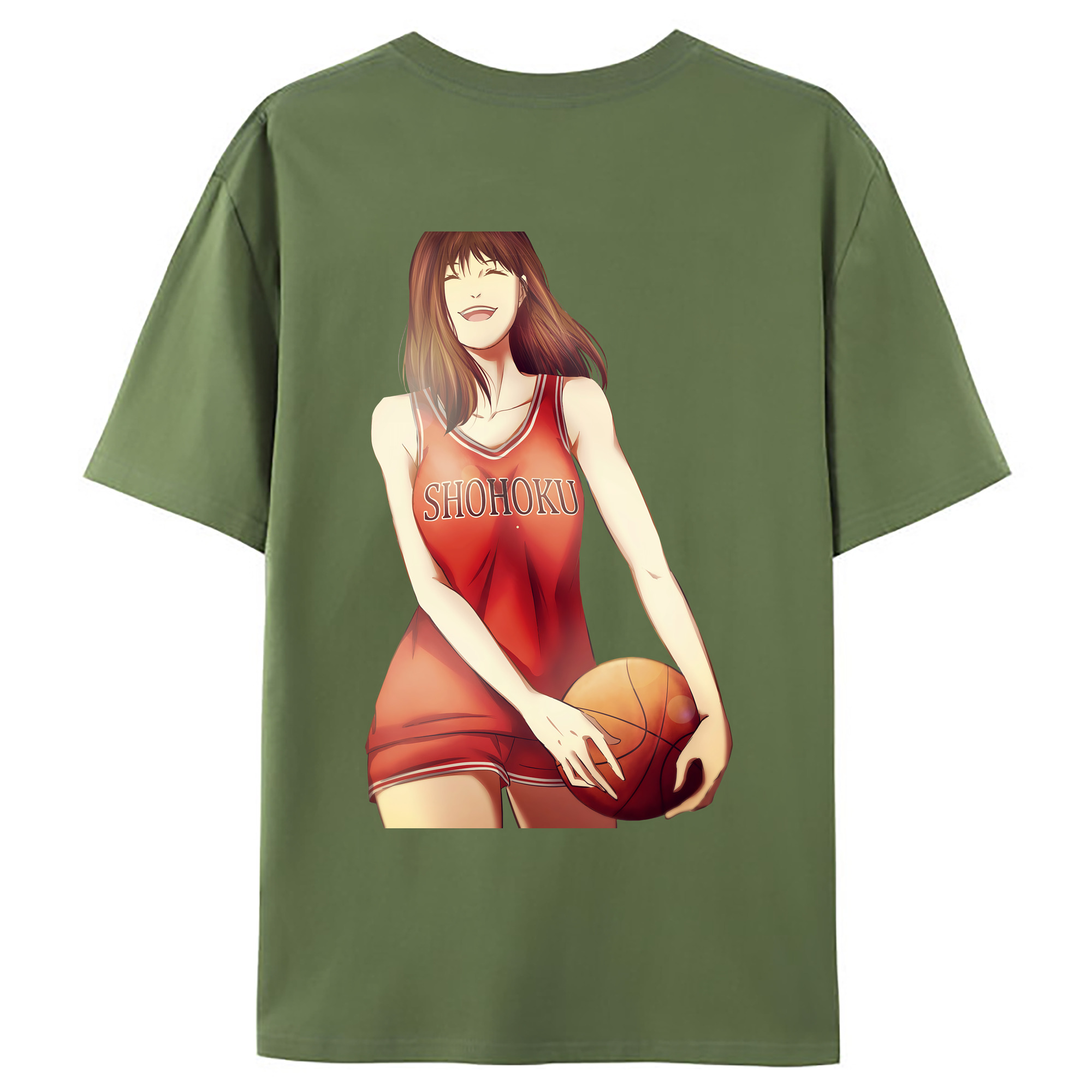 （画像用） SLAM DUNK／スラムダンク 綿100％ メンズ半袖Tシャツ（バックプリント） 通気性